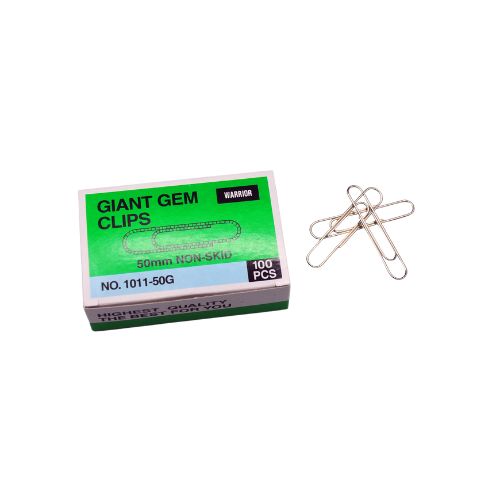 Warrior 2''/50mm Big Round Paper Clip 大圓萬子夾 (100's/box)