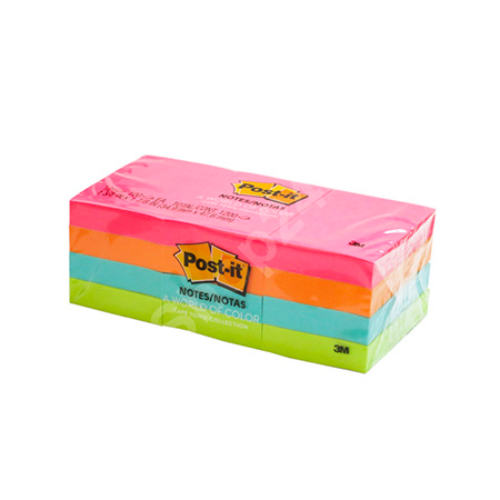 3M 1.5"x2" 653AN Cape Town 4 Color Post It 報事貼 (pkg)